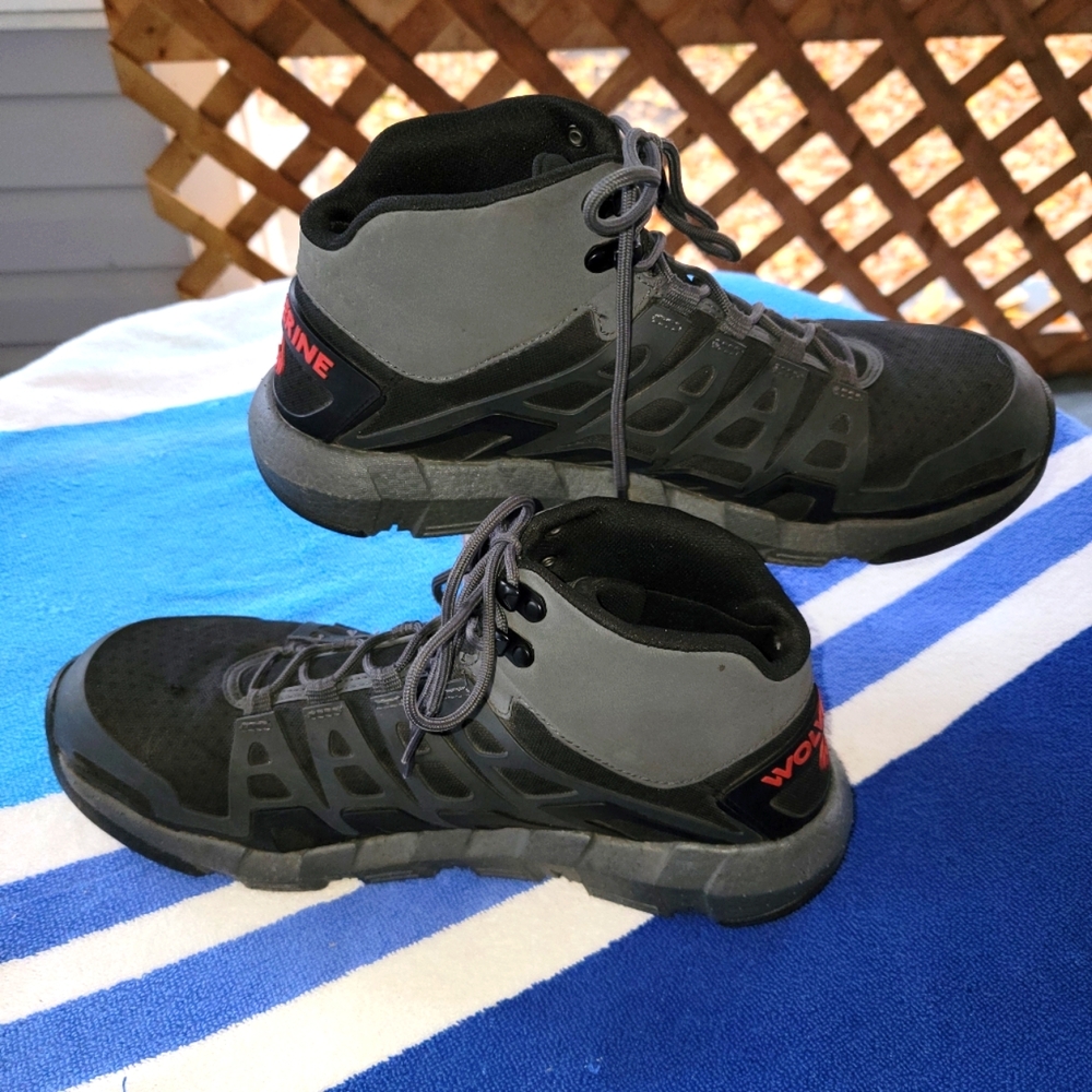 Men's Wolverine Rev Durashocks Ultraspring Mid Composite Toe Boots Size 11